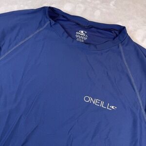 O'Neill Mens Rash Guard Swim Shirt 2XL Blue Long Sleeve Sun Protection UPF